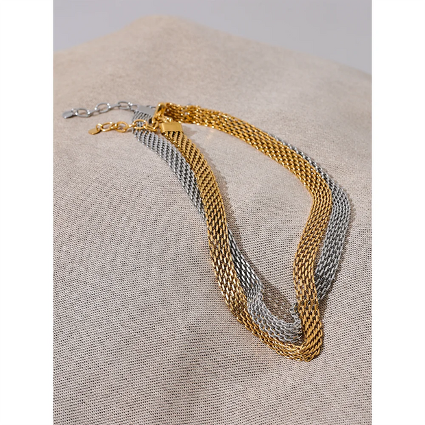 Cuban Chain Wide Neck Necklace