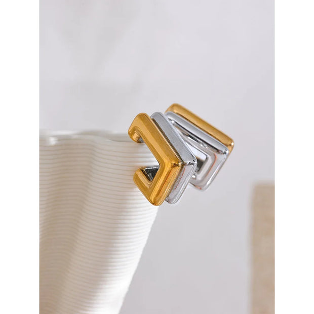 Square Geometric Earrings