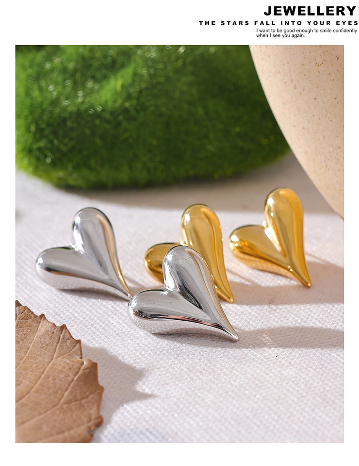 Heart Stud Earrings