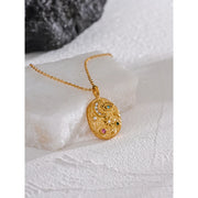 Moon Star Eye Necklace