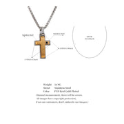 3D Cross Pendant Necklace