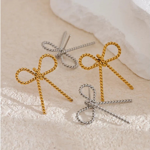 Bow Knot Stud Earrings