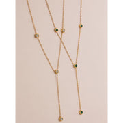 Thin Cubic Zirconia Chain Necklace