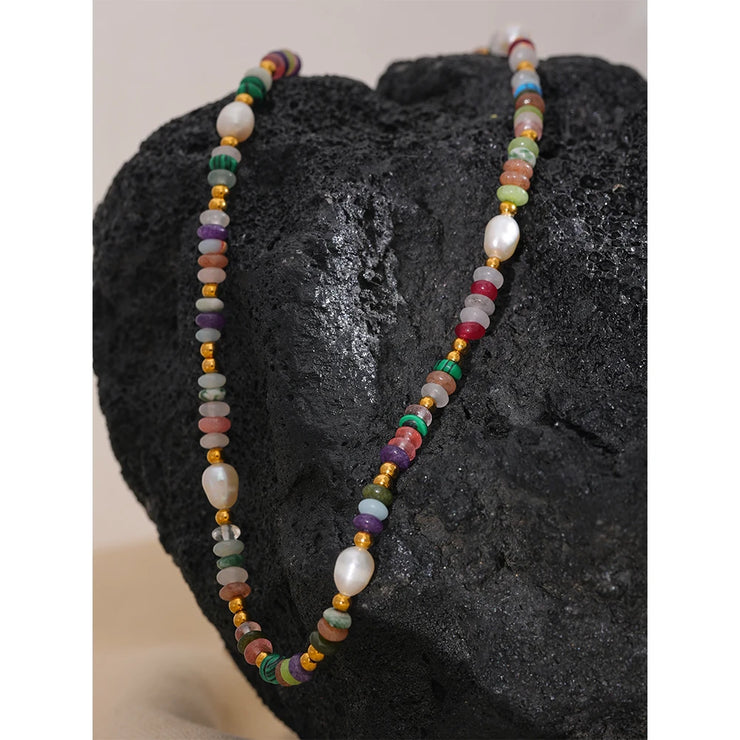 Y2K Boho Pearl Necklace