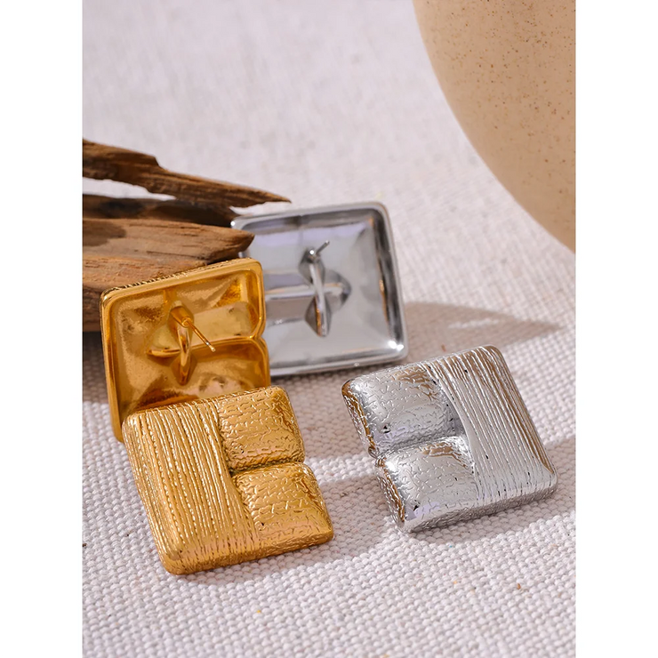 Square Stud Earrings