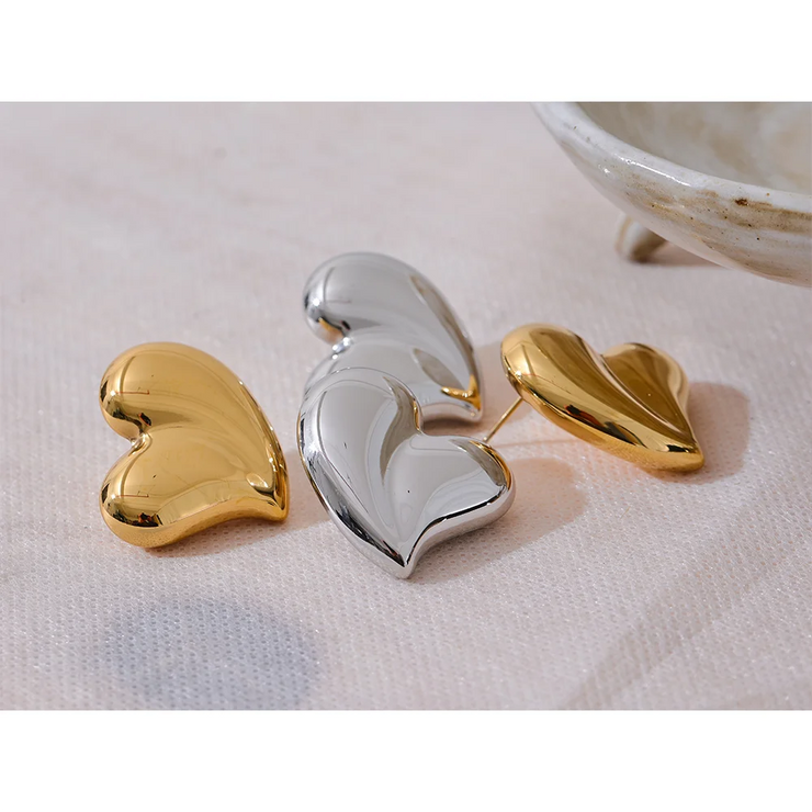 Chic Thick Heart Studs