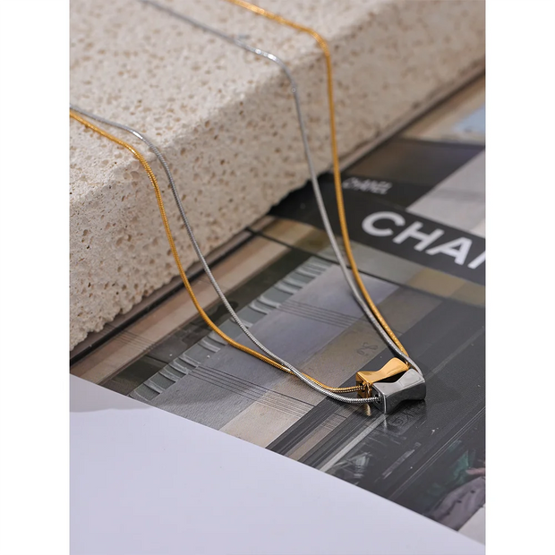 Geometric Pendant Necklace