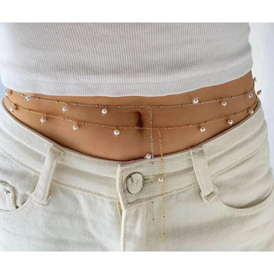 Pearl Waist Belly Chain