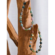 Indian Agate Bead Bracelet