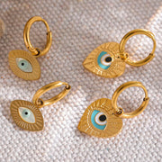 Evil Eye Hoop Earrings