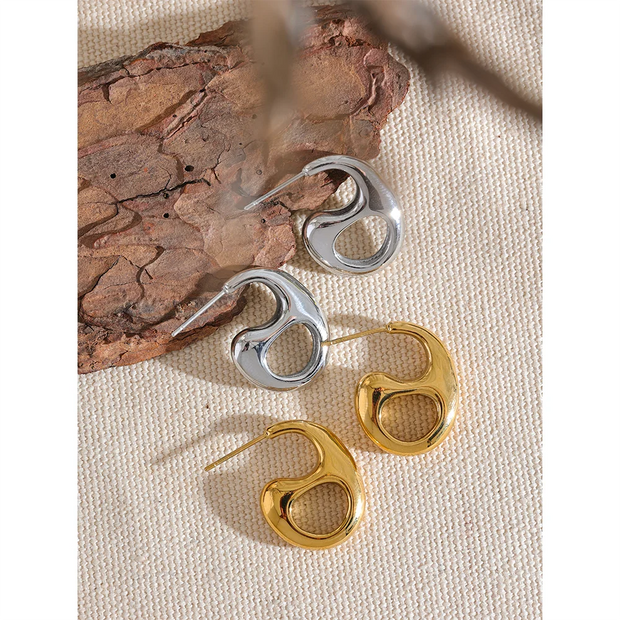 Geometric Hollow Minimalist Earrings