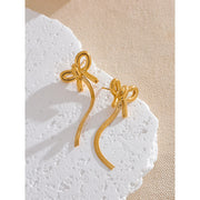 Bow Knot Tassel Earrings