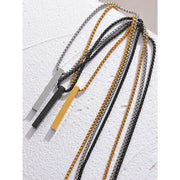 Long Square Pendant Necklace