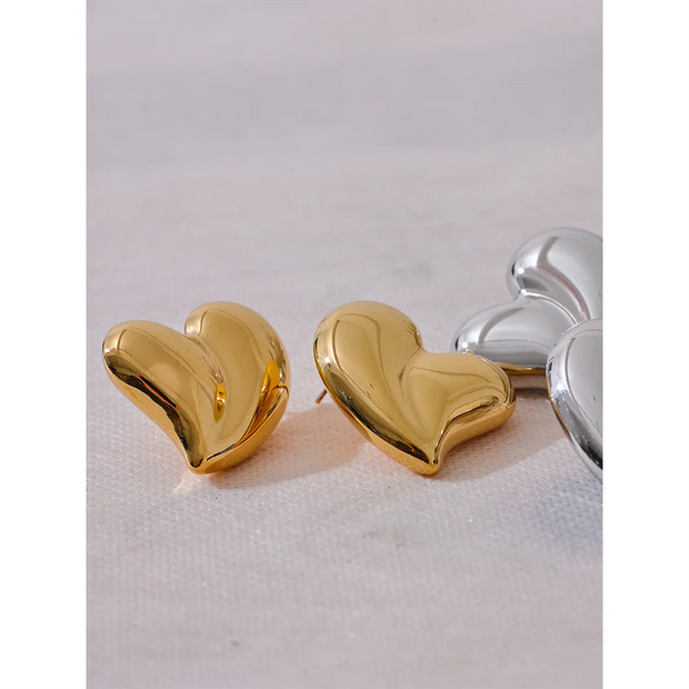 Chic Thick Heart Studs