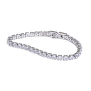 Shiny Cubic Zirconia Chain Wrist Bracelet