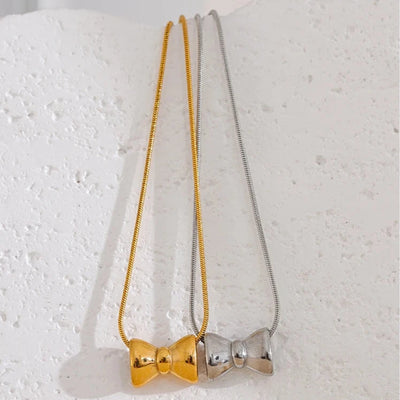 Bow Knot Pendant Necklace