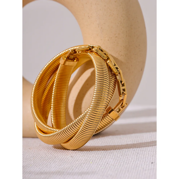 Layered Elastic Bracelet