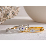 Evil Eye CZ Bangle