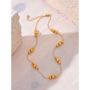 Gold Beads Chain Necklace