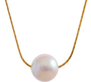 Korean Pearl & Stainless Steel Necklace