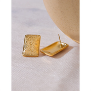 Square Star Stud Earrings