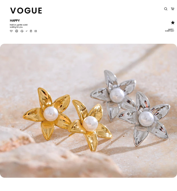 Flower Stud Earrings