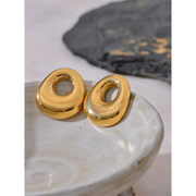 Geometric Hollow Stud Earrings