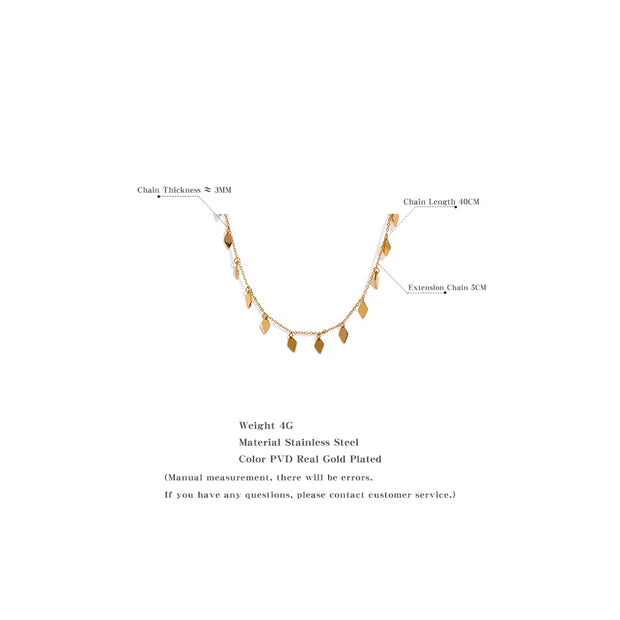 Rhombus Chain Necklace