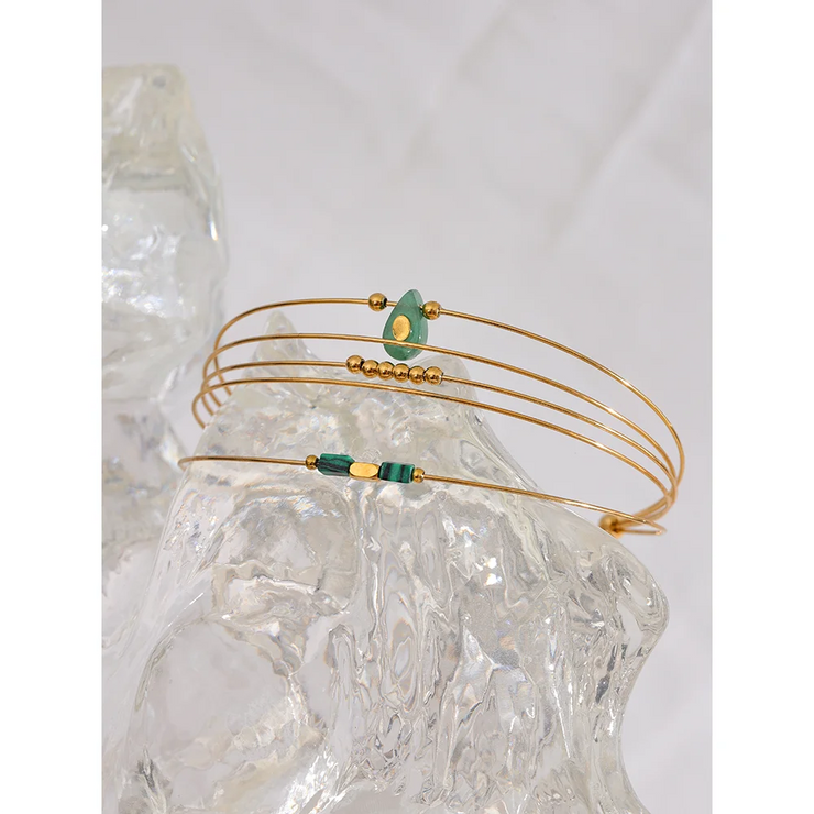 Green Aventurine Cuff Bracelet