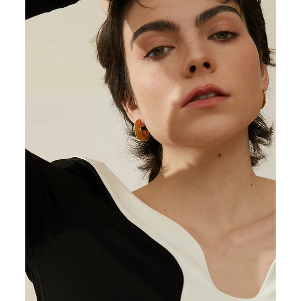 Hyperbole Statement Stud Earrings