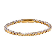 Shiny Cubic Zirconia Chain Wrist Bracelet