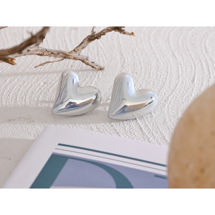 Resin Heart Studs