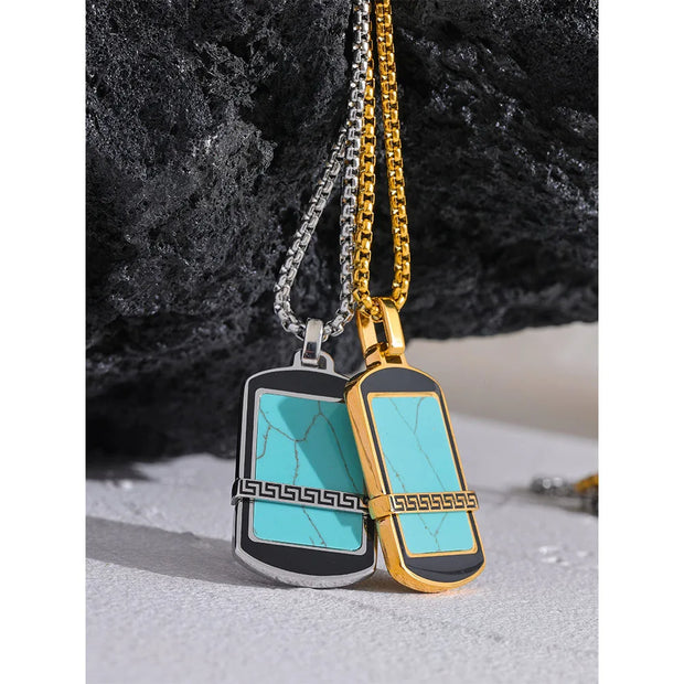 Vintage Turquoise Pendant Necklace