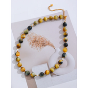 Tiger Stone Beads Necklace