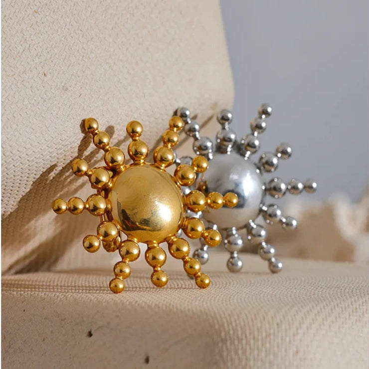 Sun Brooch Pin