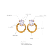 Zircon Stud Earrings