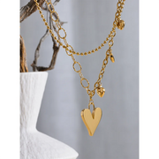 Heart Double Layer Necklace