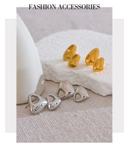 Heart Love Statement Stud Earrings