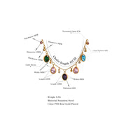 Colorful Cubic Zirconia Necklace