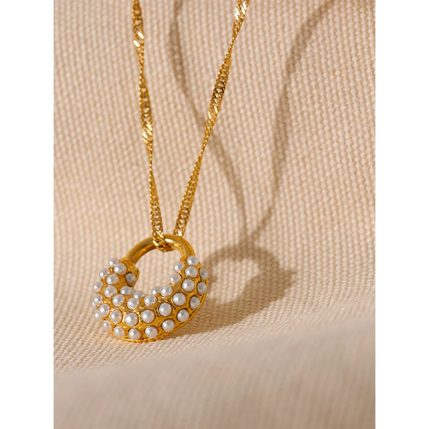 Round Pearl Necklace