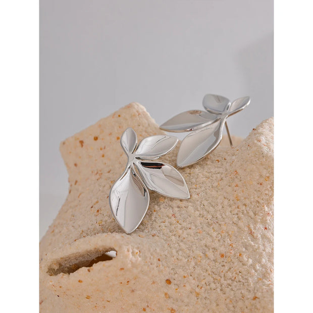 Gold Flower Earrings