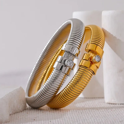 Statement Elastic Metal Bracelet