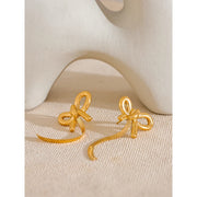 Bow Knot Tassel Earrings