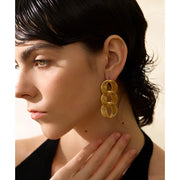 Vintage Gold Geometric Earrings