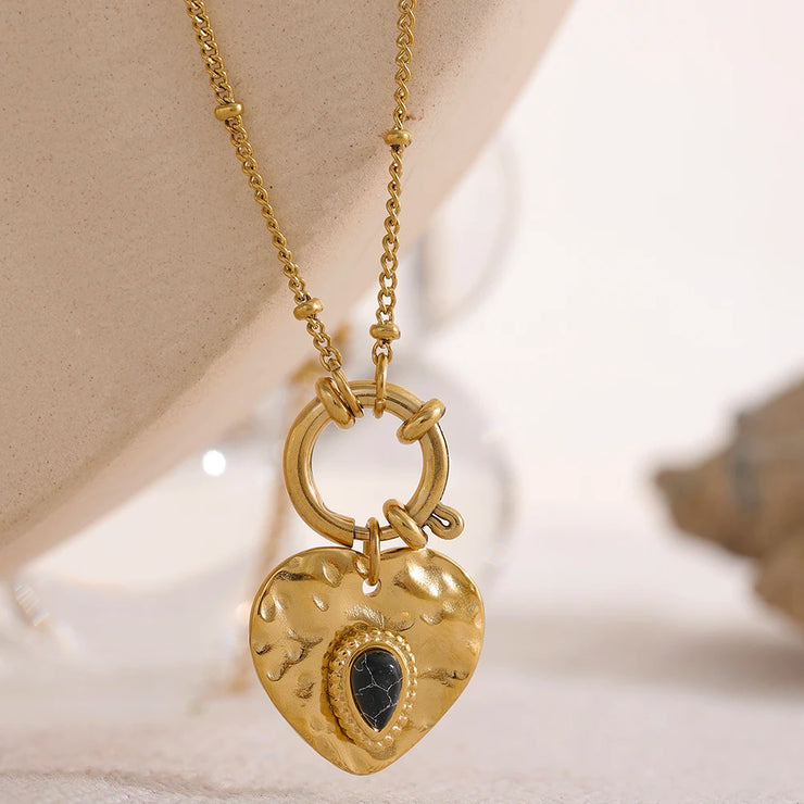 Vintage Heart Pendant Necklace