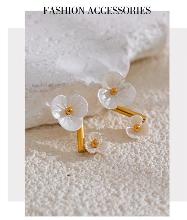 Fairy Flower Rotating Stud Earrings