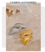 Unique Abstract Face Brooch Pin