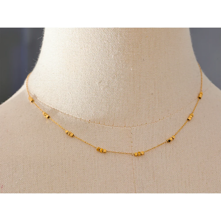 Square Polished Chain Necklace