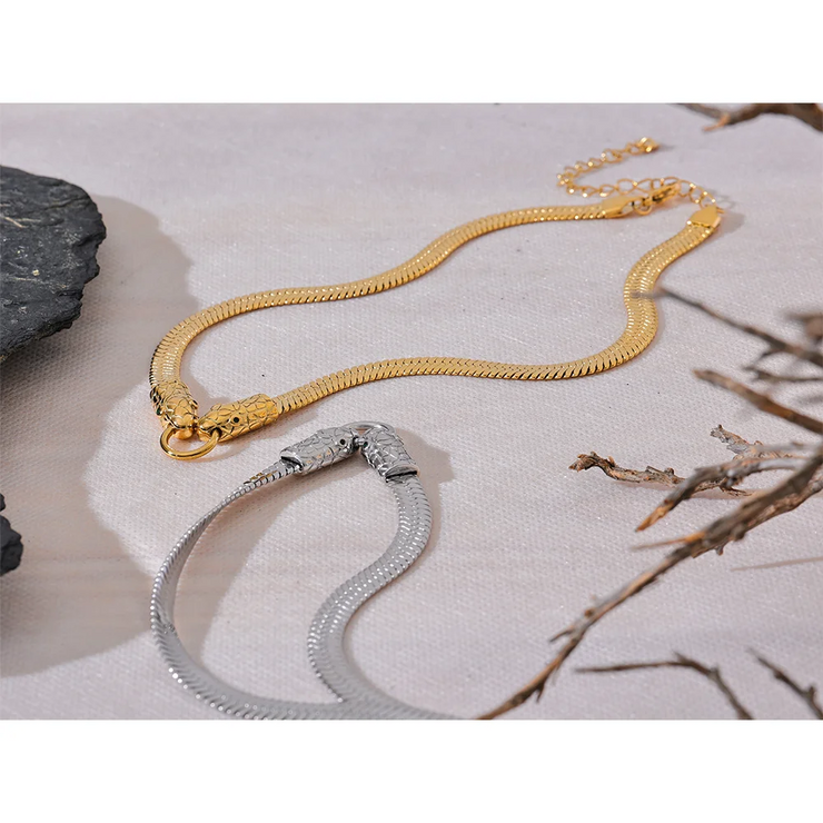 Snake Chain Choker Necklace