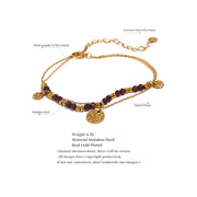 Garnet Stone Anklet